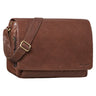 "Tom" Bolso Vintage De Cuero 15" Para Estudio, Oficina Y Universidad