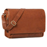 "Tom" Bolso Vintage De Cuero 15" Para Estudio, Oficina Y Universidad