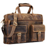 Vintage Ledertasche Laptopfach 15.6 Zoll