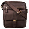 "Dany" Pequeño Bolso de Cuero Messenger Vintage para Hombre