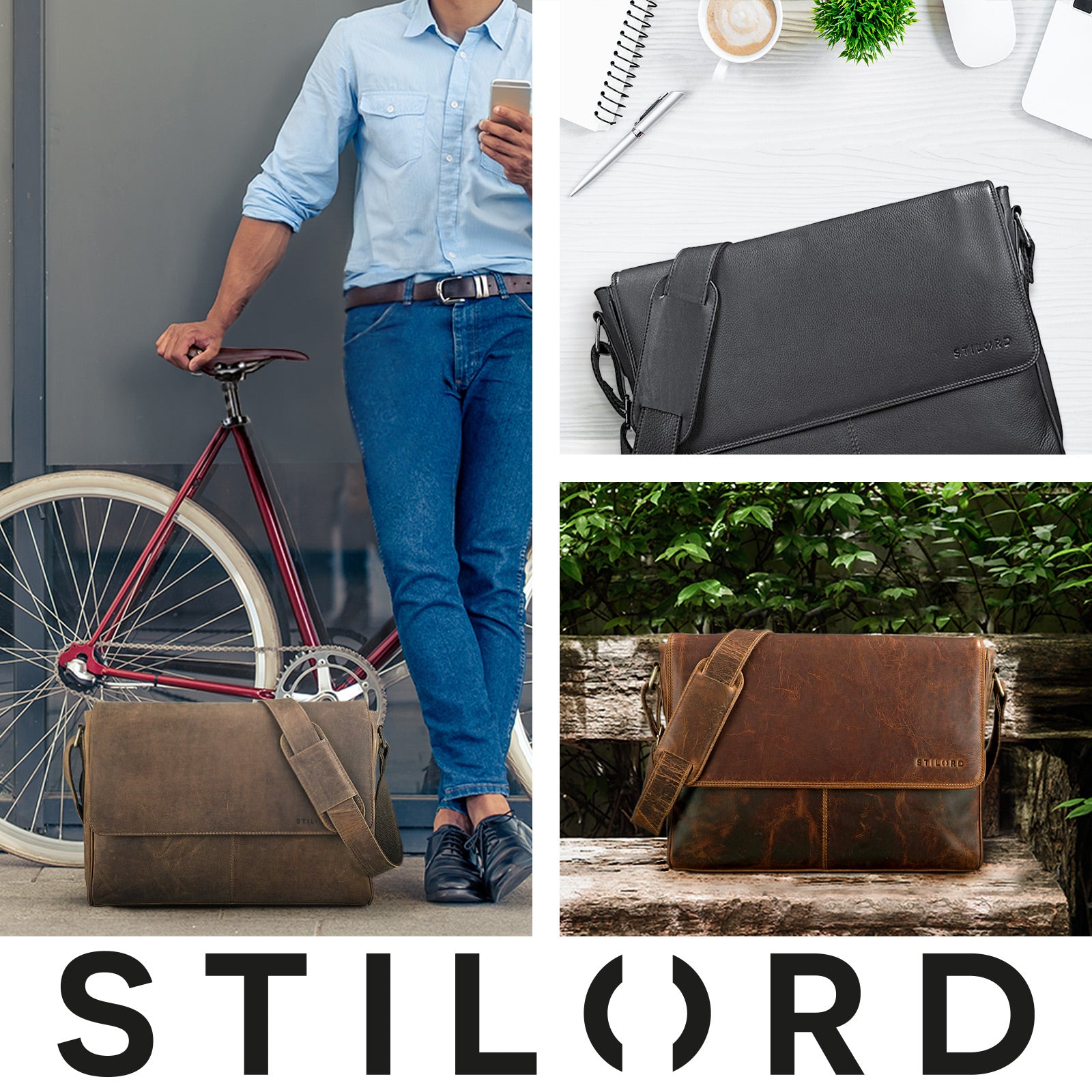 Braune Business Ledertasche Herren