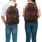 Messenger Rucksack braun Vintage