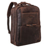 Segunda Opción "Harlow" Gran Mochila de Cuero XL Portátil de 15 - 17 Pulgadas para Hombres