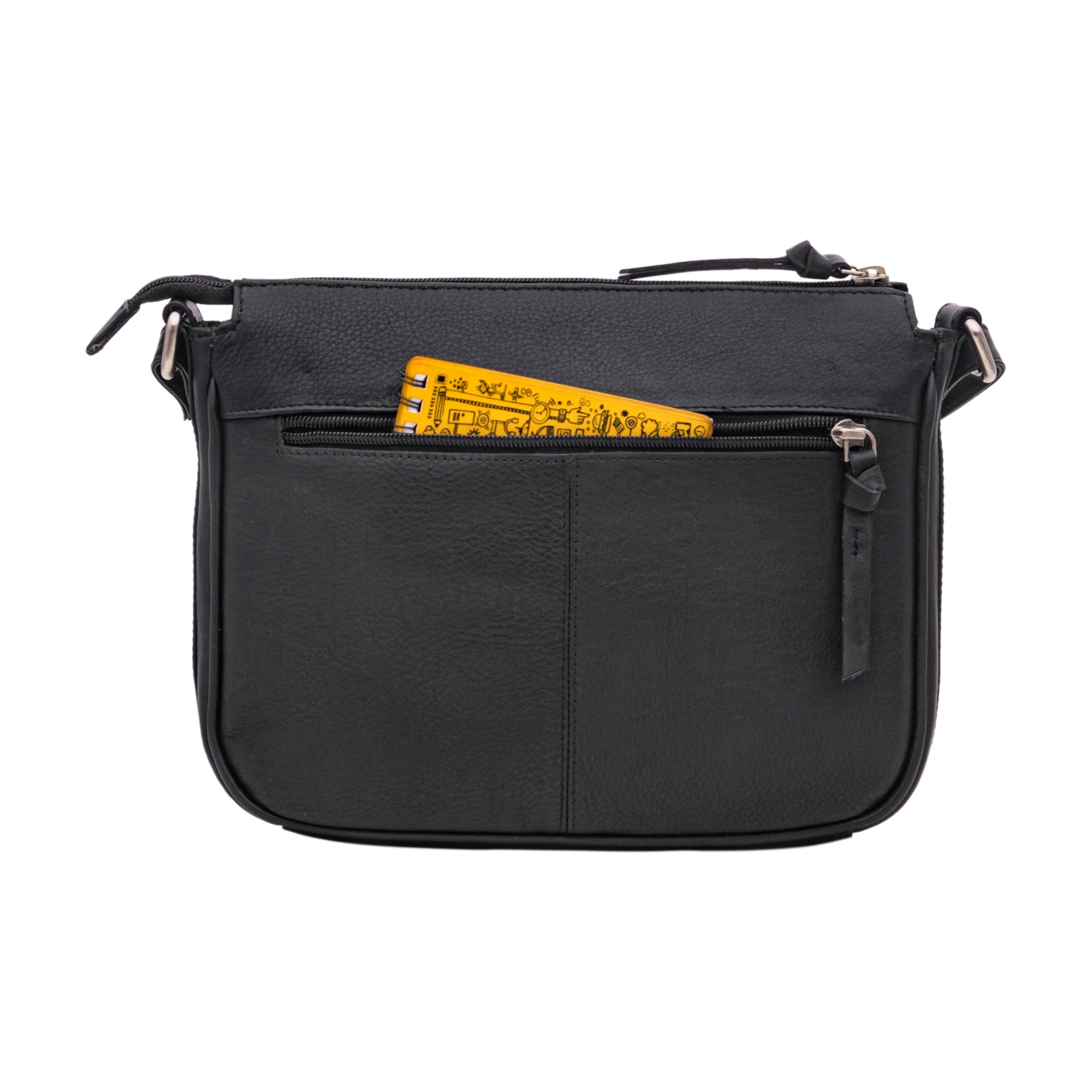 Schwarze Damen Handtasche Leder