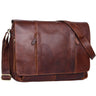 "Erik" Bolso Vintage De Cuero Marrón Para Laptop 15 6 Pulgadas
