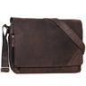 Segunda opción "Nick" Bolso de mensajero de cuero vintage