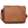 "Rick" Bolso De Cuero Para Laptop 15,6" Bandolera