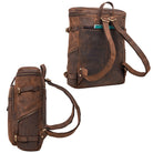 Herren Wanderrucksack Lederrucksack