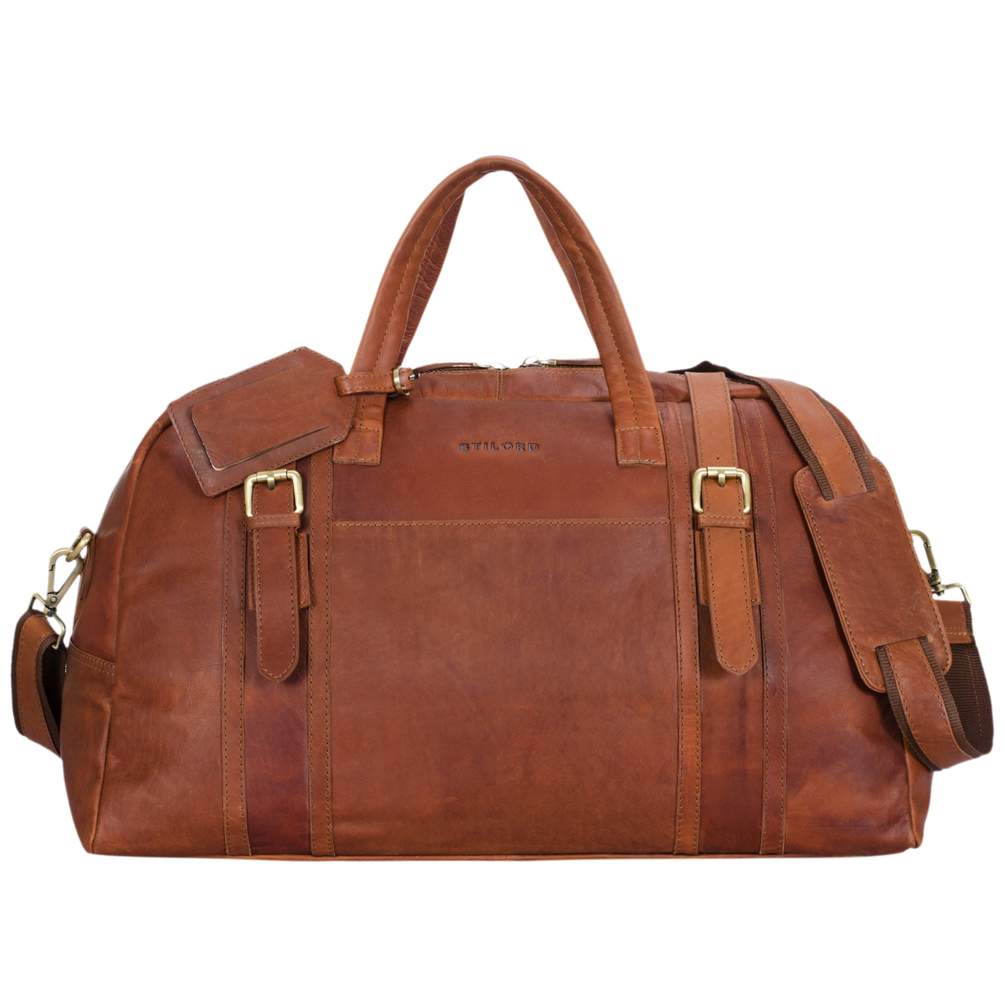 Leder Weekender Bag braun