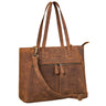 "Madeleine" Gran Bolso de Cuero para Mujeres Vintage