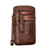 "Mikael" 3-en-1 Bolso de Cuero para Hombre Bandolera y Riñonera