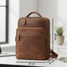 "Kaya" Mochila Cuero Mujer Premium Compartimento Ordenador Portátil 14 Pulgadas