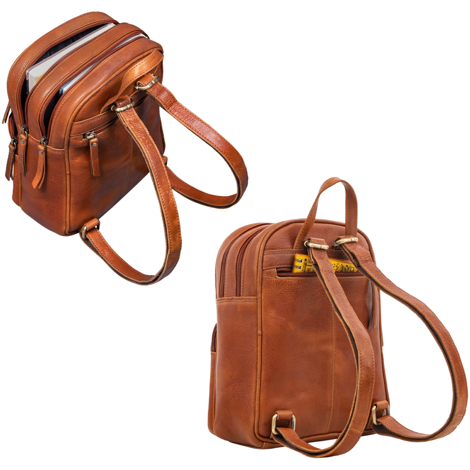 vintage tagesrucksack kleine Fächer