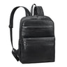 Schwarzer Echtleder Rucksack Damen mit Laptopfach 15.6 Zoll 