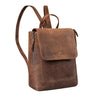 "Gesa" Eleganter Damen Rucksack Leder Klein