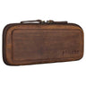 „Scotty“ Estuche De Cuero Vintage Con Cremallera Hardcase Funda Rígida