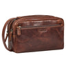 "Bran" Cartera de Mano Grande para Hombre en Cuero Vintage Genuino