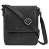 "Bari" bolso vintage de cuero para hombre de tamaño medio vertical para tablet 8 pulgadas y documentos DIN A5