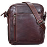 "Quentin" Bolso de Cuero para Hombre Pequeño Tipo iPad Bandolera