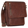 "Finn" Pequeña Bandolera De Cuero Hombre Vintage 8 4 Pulgada