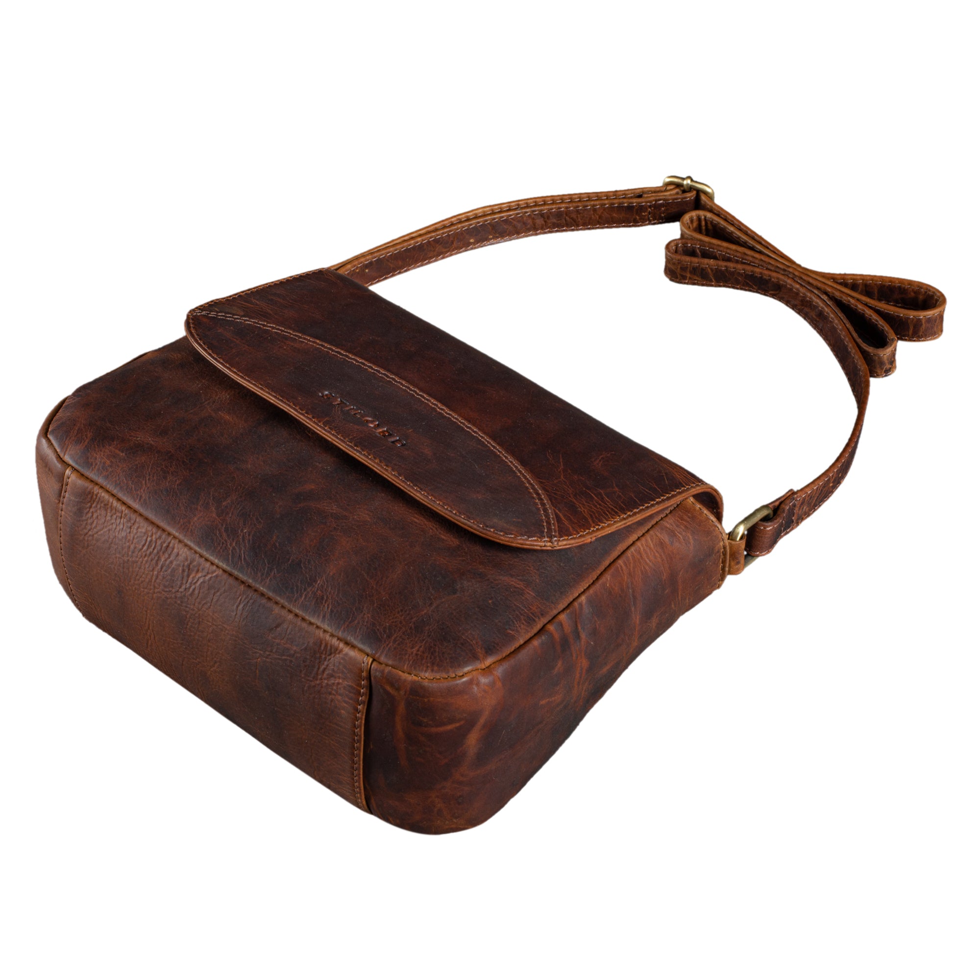 kleine Umhängetasche Leder Vintage