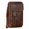 "Mael" 2 en 1 Bolso Bandolera Hombre Piel Pequeño Bolso Cintura para Móvil