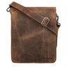 STILORD "Oxford" bolso bandolera hombre vintage de piel – tamaño mediano vertical DIN A4