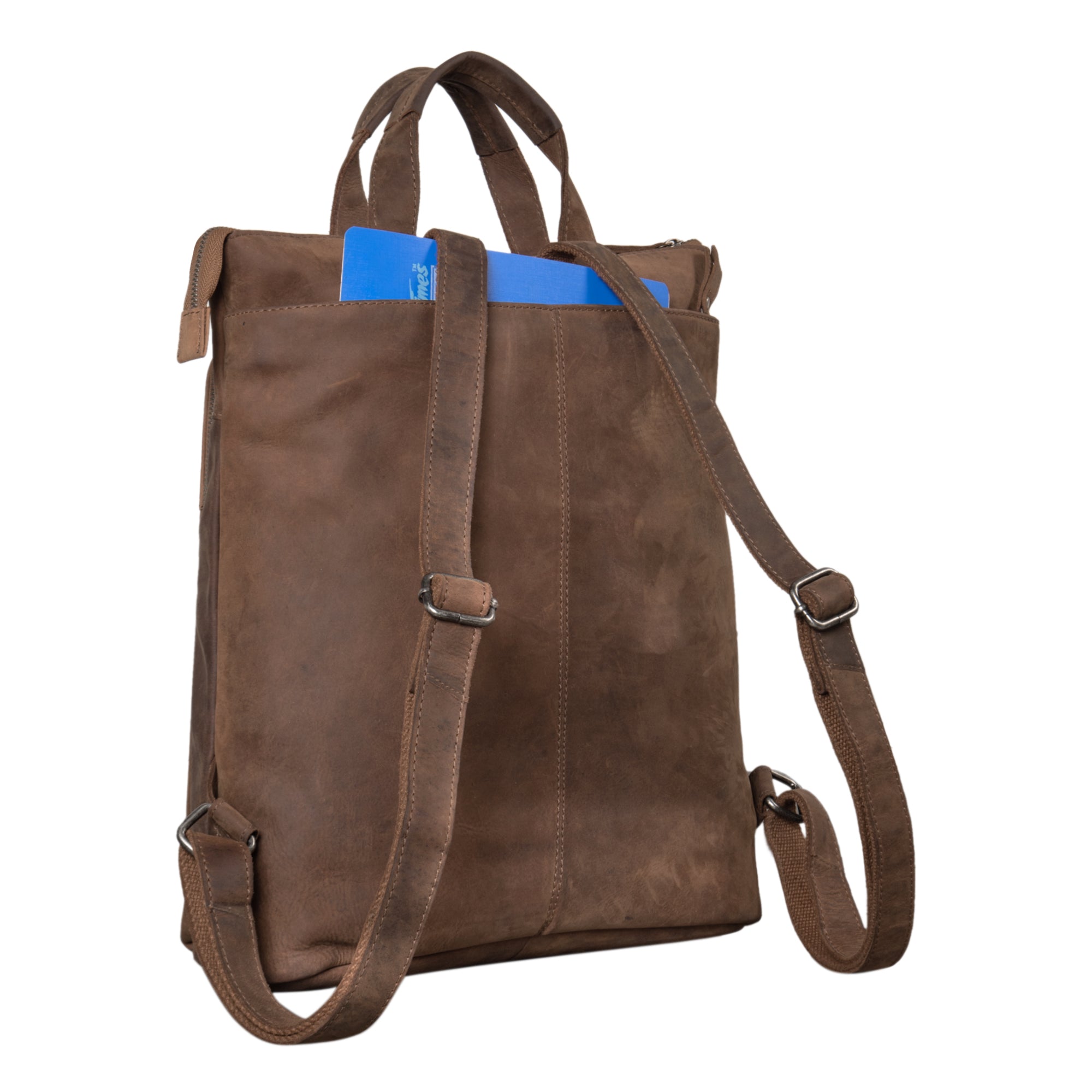 Rucksack Damen gross Leder braun