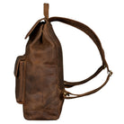 Großer Leder Rucksack Vintage
