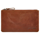 Leder Damen Geldscheinetui Klein Braun Banktasche Retro Echtleder