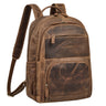 laptop rucksack groß leder vintage braun herren