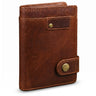 "Milo" Billetera Cuero Vintage Hombre Vertical Con Broche