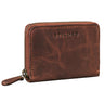 "Dirk" Tarjetero De Cuero Pequeño Con Monedero Cartera Vintage Hombre