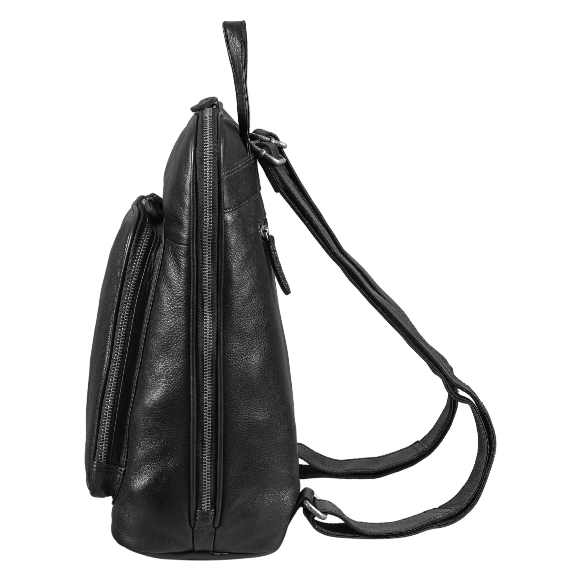 rucksack schwarz leder