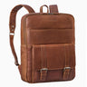 "Edwin" Grande Mochila Hombre Trabajo de Cuero Auténtico Portátil de 15,6-16"
