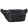 Vintage Gürteltasche Echtleder Schwarz
