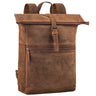 "Tacoma" Mochila Rolltop Cuero para Mujeres Gran Mochila de Negocios