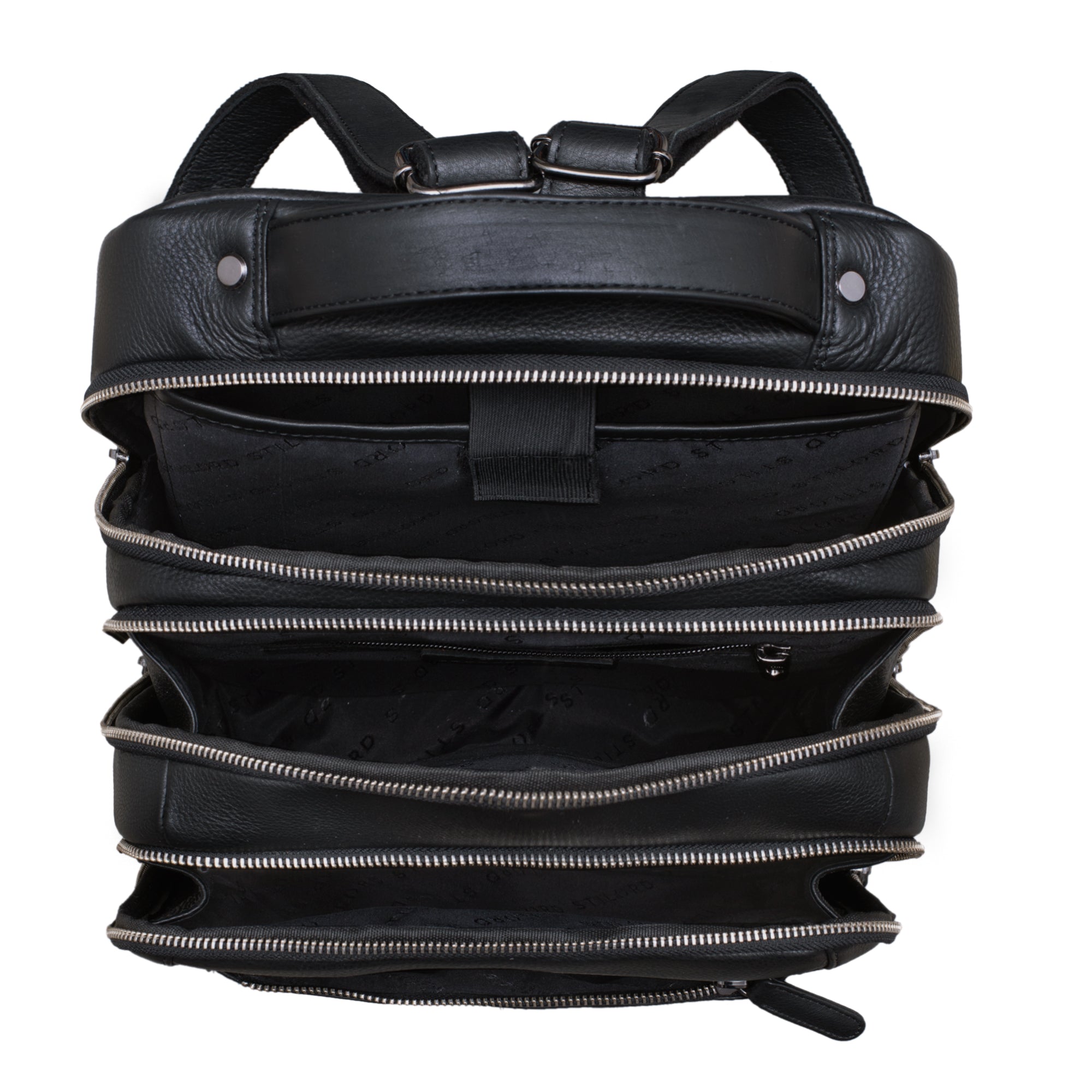 Schwarz Leder Schultertasche