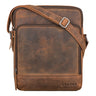 "Faro" Bandolera Vintage para Hombre Pequeña Bolso de Cuero Mensajero 11 Pulgadas